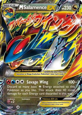 M Salamence EX - XY171 card from XY Promos