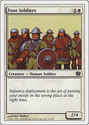 Foot Soldiers card from 9th Edition