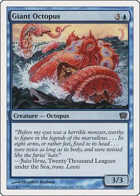 Giant Octopus card from 9th Edition