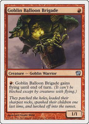 Goblin Balloon Brigade card from 9th Edition
