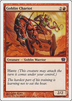 Goblin Chariot card from 9th Edition