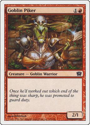 Goblin Piker card from 9th Edition
