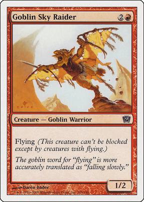 Goblin Sky Raider card from 9th Edition