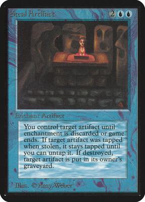 Steal Artifact card from Alpha Edition