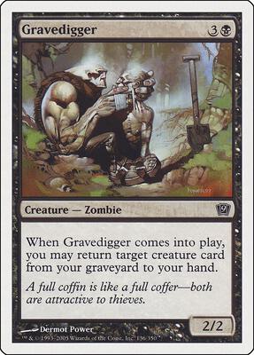 Gravedigger card from 9th Edition