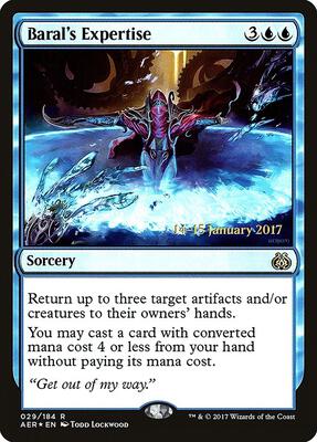 Baral's Expertise card from Prerelease Cards