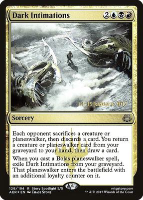 Dark Intimations card from Prerelease Cards