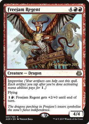 Freejam Regent card from Prerelease Cards
