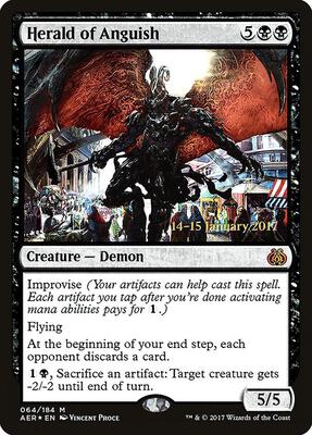 Herald of Anguish card from Prerelease Cards