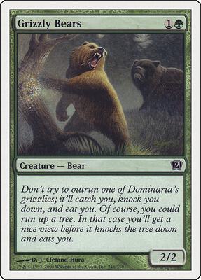 Grizzly Bears card from 9th Edition
