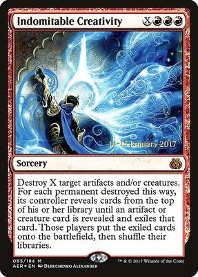 Indomitable Creativity card from Prerelease Cards