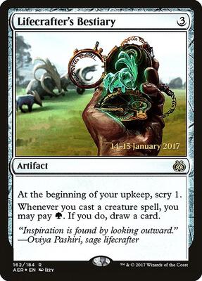 Lifecrafter's Bestiary card from Prerelease Cards
