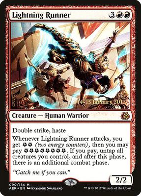 Lightning Runner card from Prerelease Cards