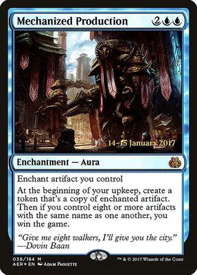 Mechanized Production card from Prerelease Cards