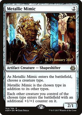 Metallic Mimic card from Prerelease Cards