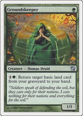 Groundskeeper card from 9th Edition