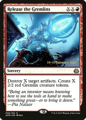 Release the Gremlins card from Prerelease Cards