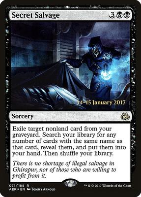 Secret Salvage card from Prerelease Cards