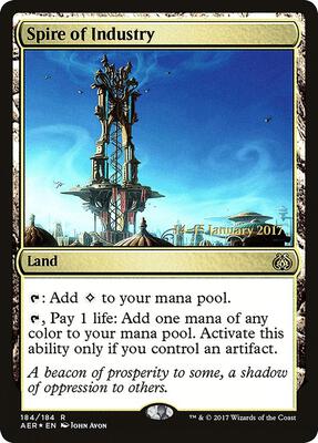 Spire of Industry card from Prerelease Cards