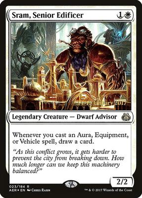 Sram, Senior Edificer card from Prerelease Cards