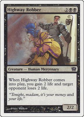 Highway Robber card from 9th Edition