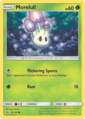 Morelull card from SM Base Set