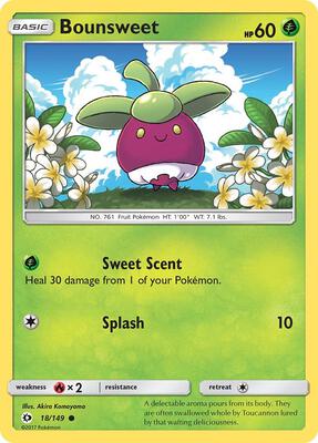 Bounsweet card from SM Base Set