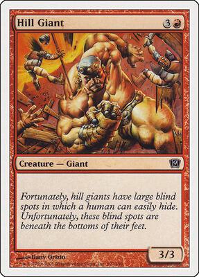 Hill Giant card from 9th Edition