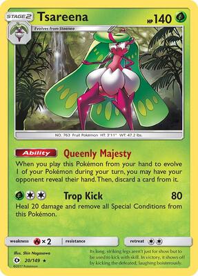 Tsareena card from SM Base Set