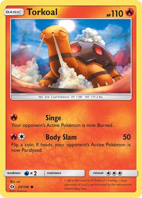 Torkoal card from SM Base Set