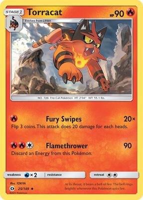 Torracat card from SM Base Set
