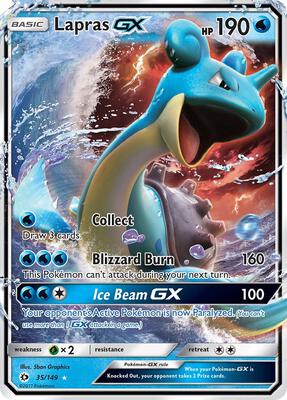 Lapras GX card from SM Base Set