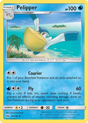 Pelipper card from SM Base Set