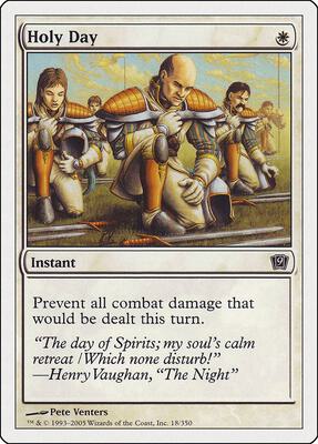 Holy Day card from 9th Edition