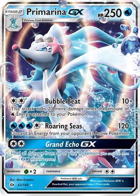 Primarina GX card from SM Base Set