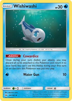 Wishiwashi card from SM Base Set