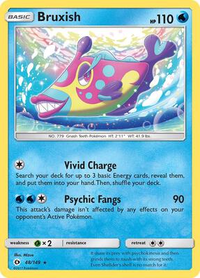 Bruxish card from SM Base Set
