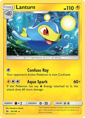 Lanturn card from SM Base Set