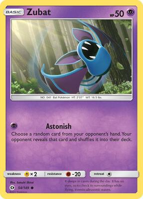 Zubat card from SM Base Set