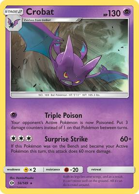 Crobat card from SM Base Set