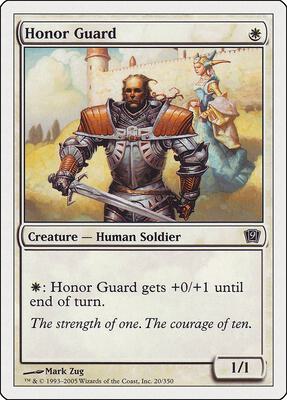 Honor Guard card from 9th Edition