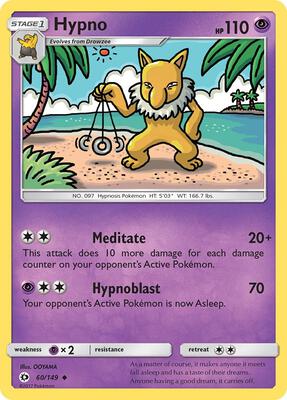 Hypno card from SM Base Set