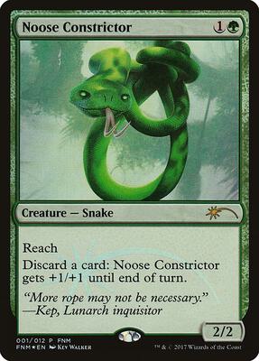 Noose Constrictor card from FNM Promos