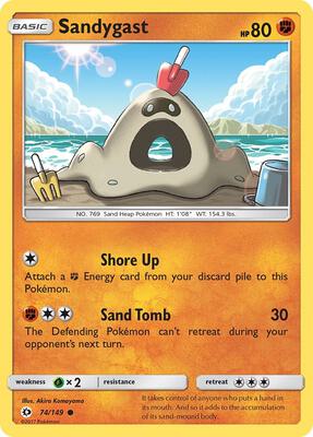 Sandygast card from SM Base Set
