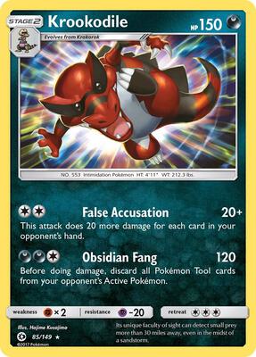 Krookodile card from SM Base Set