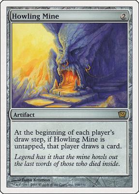 Howling Mine card from 9th Edition