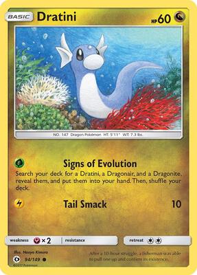Dratini card from SM Base Set