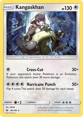 Kangaskhan card from SM Base Set