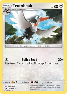 Trumbeak card from SM Base Set