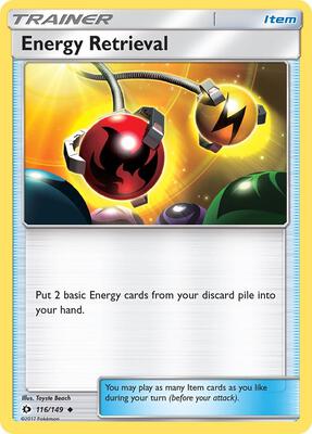 Energy Retrieval card from SM Base Set